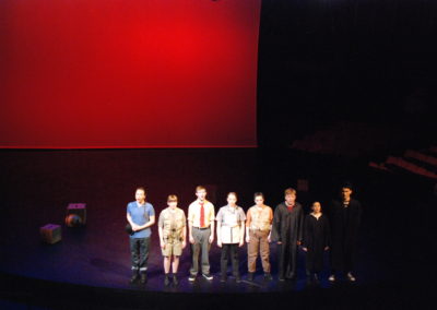 curtain call/bows of eight performers